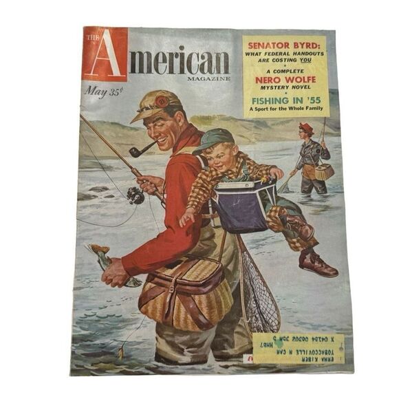 The American Magazine May 1955 Vol 159 No. 8 - Fishing in 55 - Picture 1 of 8